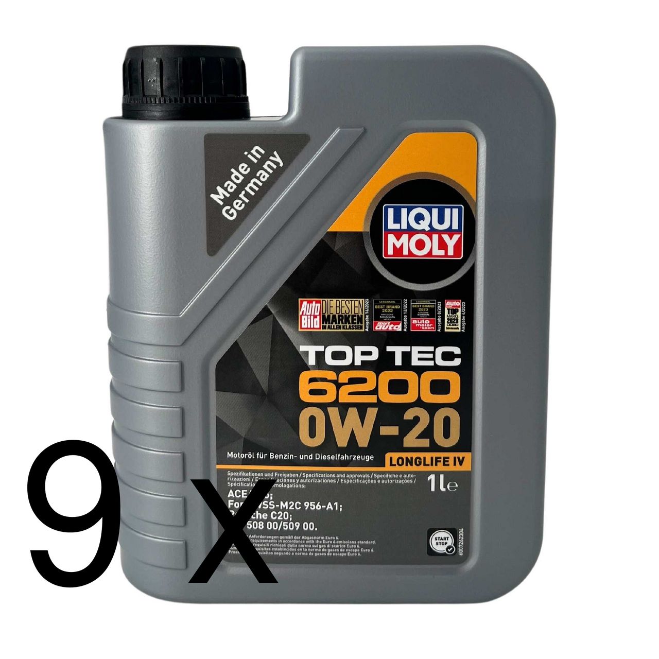Liqui Moly Top Tec 6200 0W-20 9x1 Liter Liqui Moly Top Tec 6200 0W-20 9x1 Liter