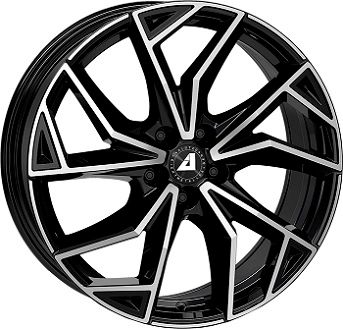 ALUTEC ADX.02 4-LOCH diamantschwarz frontpoliert 7.5Jx18 4x108 ET32