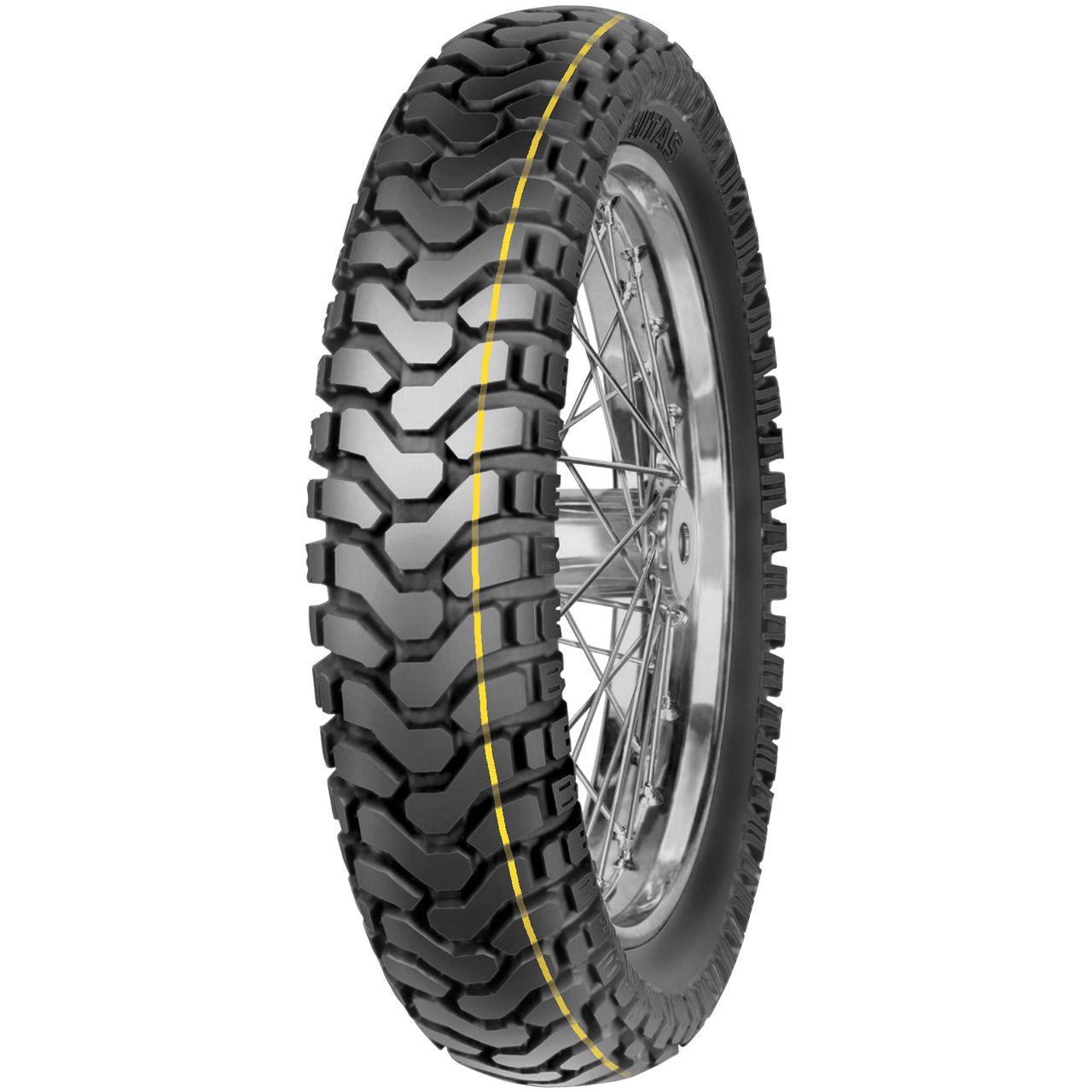MITAS E-07 DAKAR (YELLOW) REAR 140/80 - 17 M/C TL 69T REAR M+S