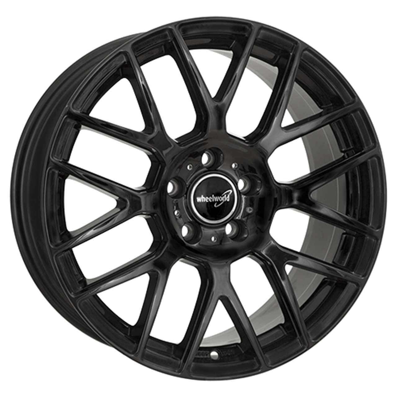 WHEELWORLD-2DRV WH26 black glossy painted 10.0Jx22 5x112 ET35