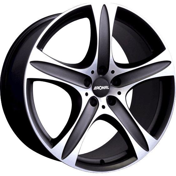RONAL R55 SUV mattschwarz-frontkopiert 7.5Jx17 5x112 ET55