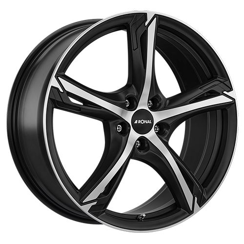 RONAL RONAL R62 jetblack-matt-frontkopiert 7.5Jx18 5x100 ET45