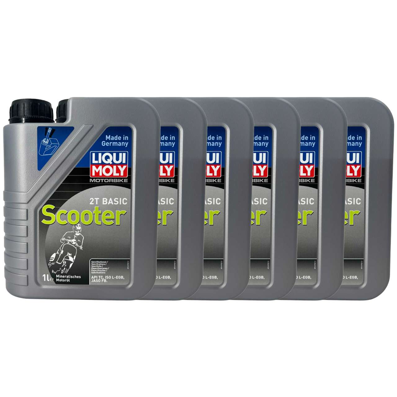 Liqui Moly Motorbike 2T Basic Scooter 6x1 Liter