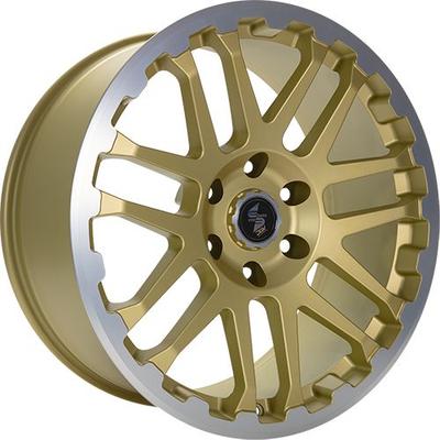 ETABETA COMBAT gold matt lip + cap polished 8.0Jx18 5x160 ET50