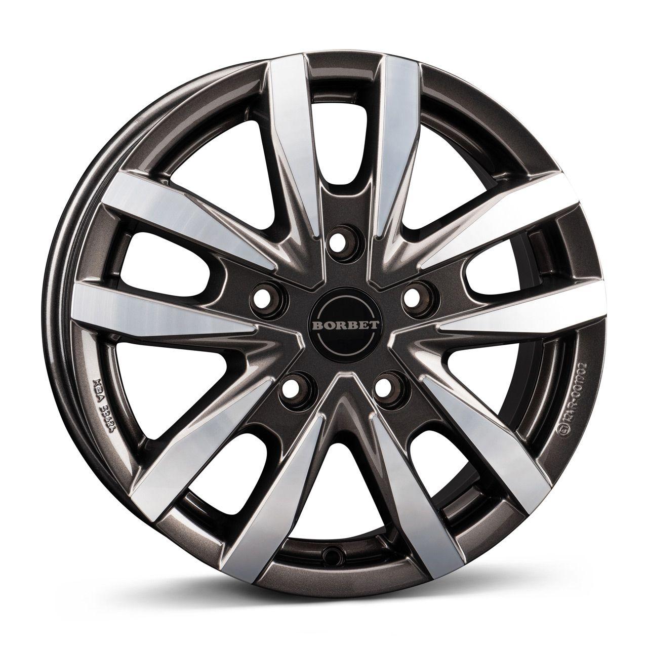 BORBET DESIGN CW5 mistral anthracite glossy polished 7.5Jx18 5x108 ET45