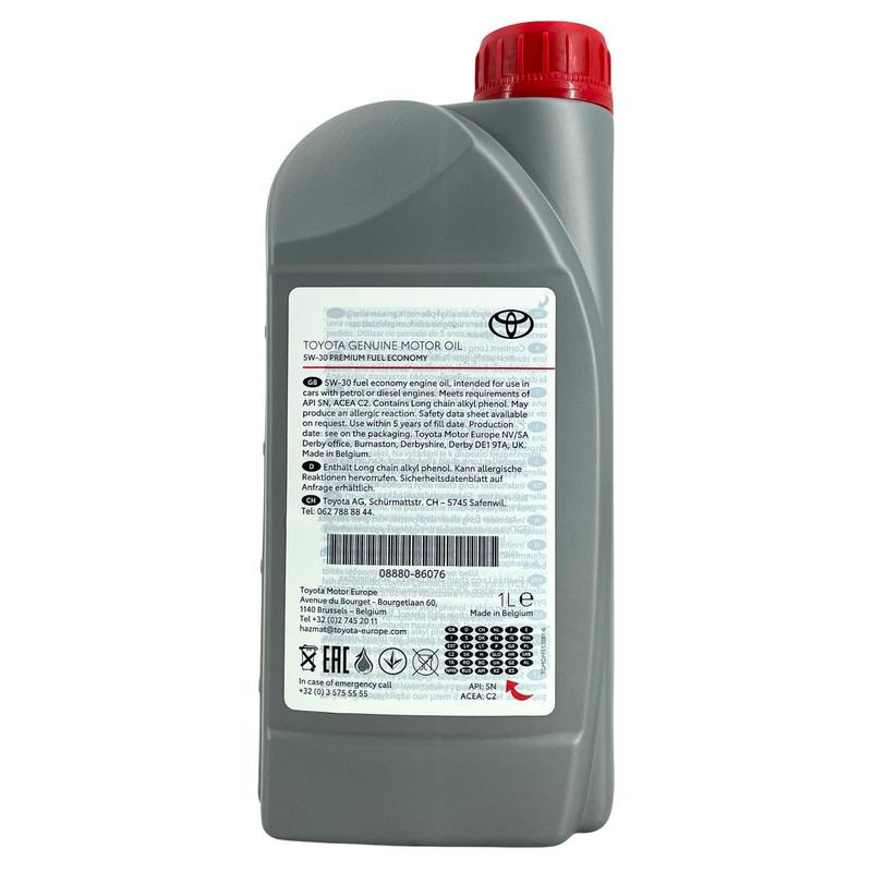 Toyota Premium Fuel Economy 5W-30 12x1 Liter