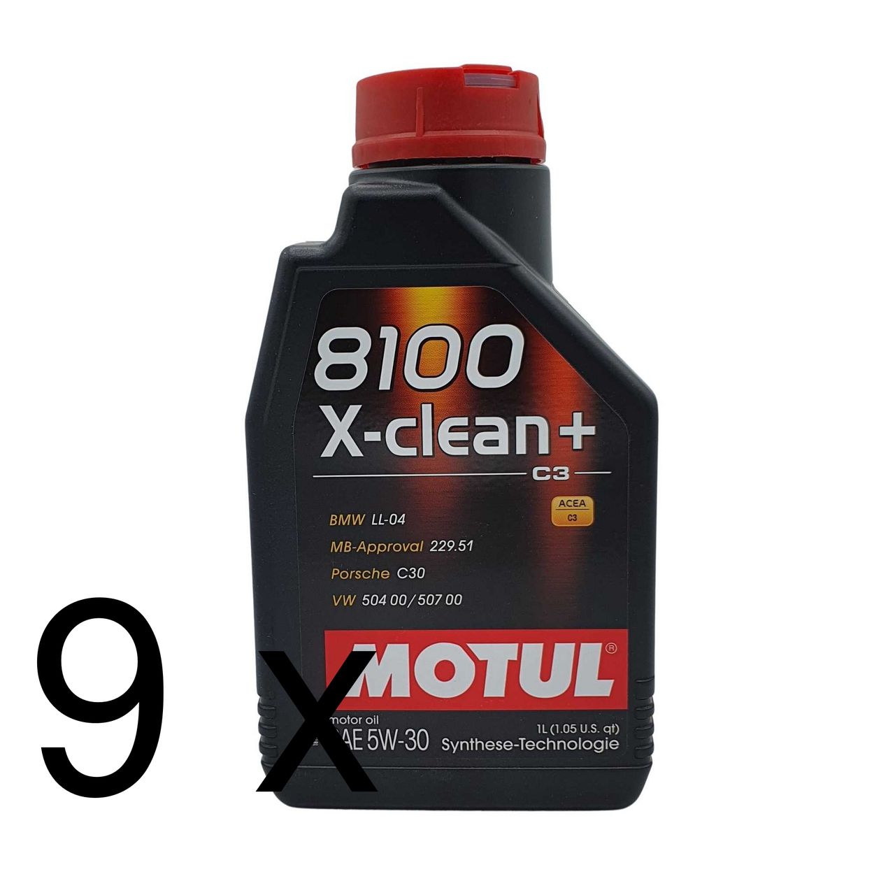 Motul 8100 X-clean+ 5W-30 9x1 Liter