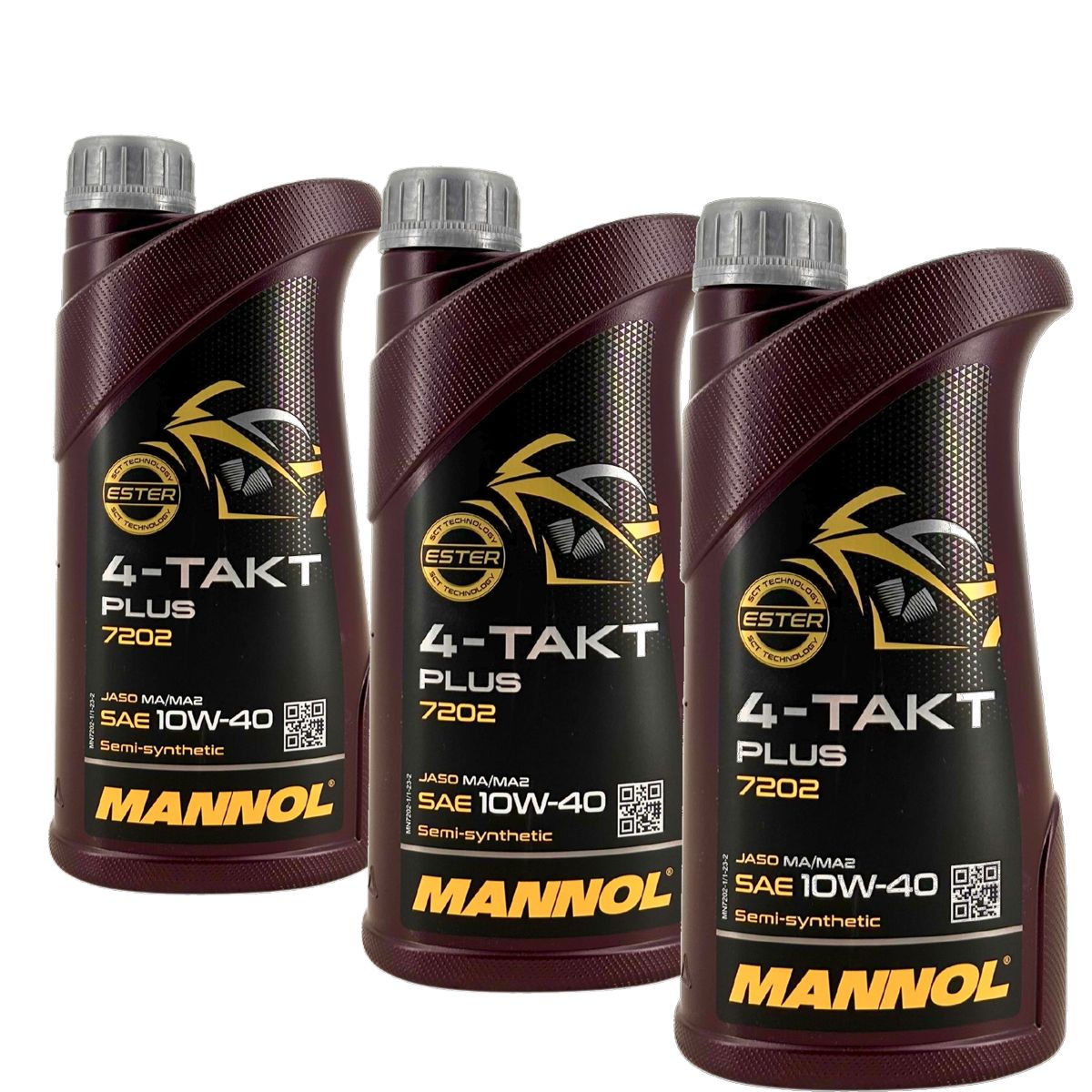 Mannol 4-Takt Plus 10W-40 3x1 Liter