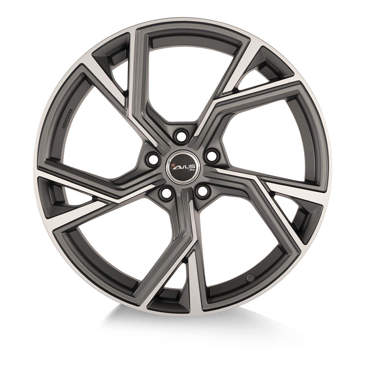 AVUS RACING AF20 matt anthracite polished 8.0Jx18 5x112 ET28