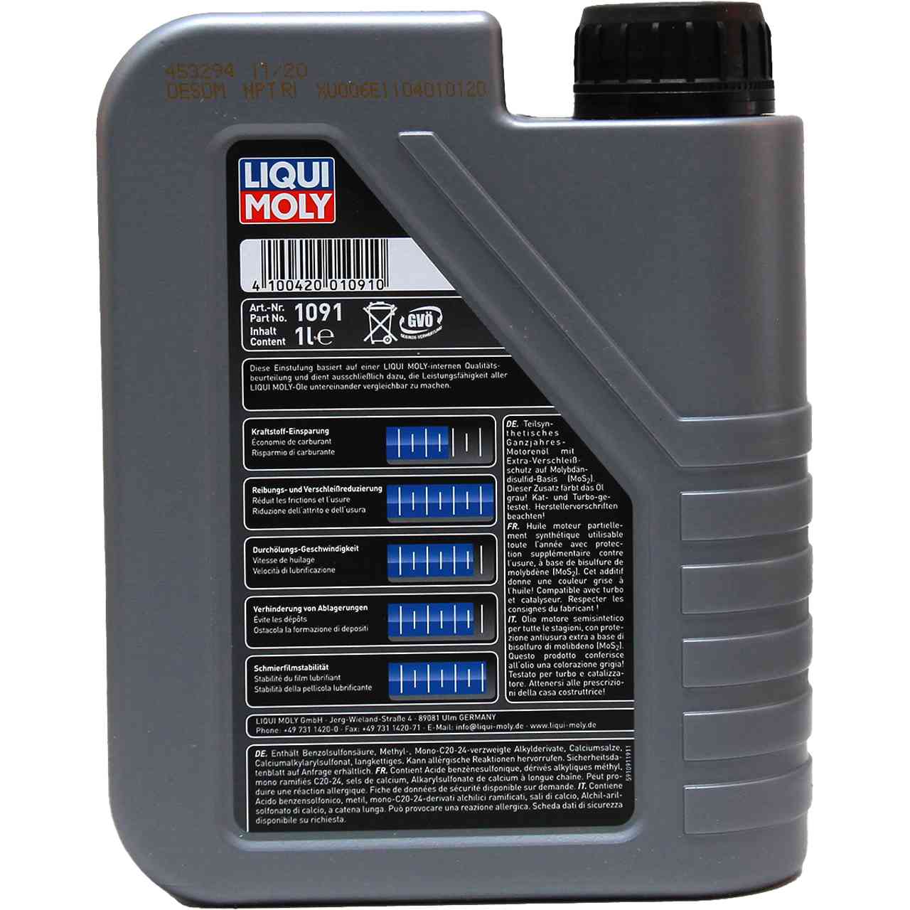 Liqui Moly Mos2 Leichtlauf 10W-40 1 Liter