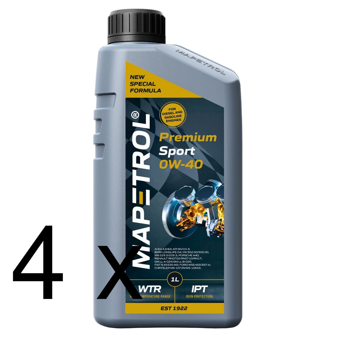 Mapetrol Premium Sport 0W-40 4x1 Liter