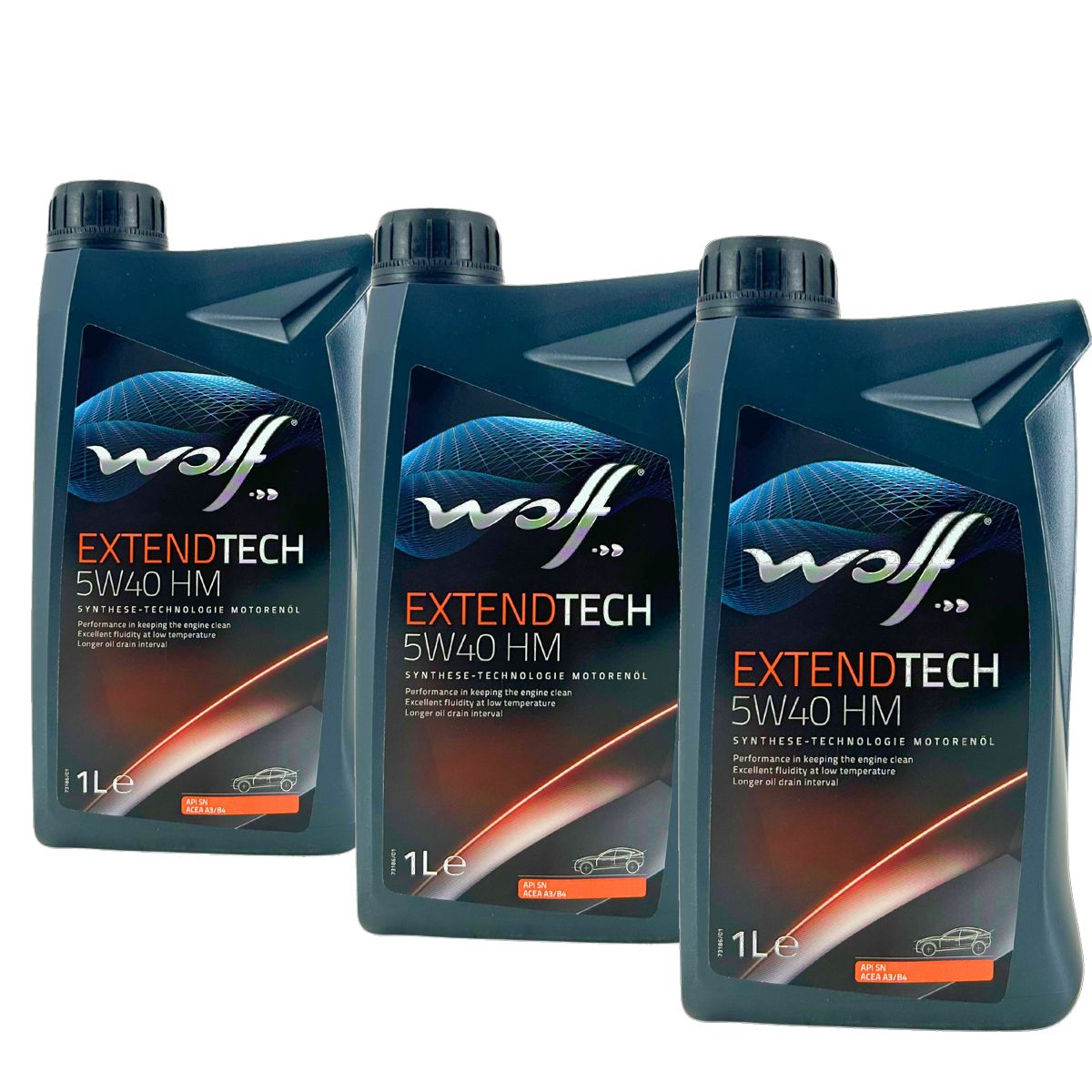 Wolf ExtendTech 5W-40 HM 3x1 Liter