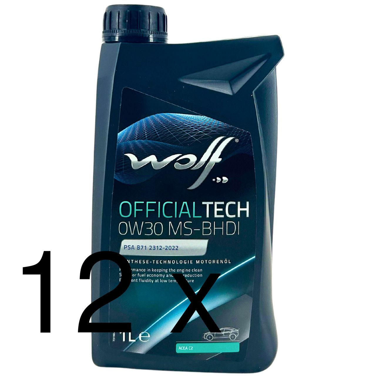 Wolf OfficialTech 0W-30 MS-BHDI 12x1 Liter