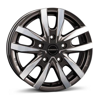 BORBET DESIGN CW5 mistral anthrazit glänzend poliert 7.5Jx18 5x118 ET53