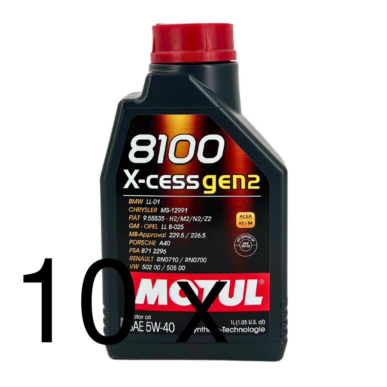 Motul 8100 X-cess GEN2 5W-40 10x1 Liter