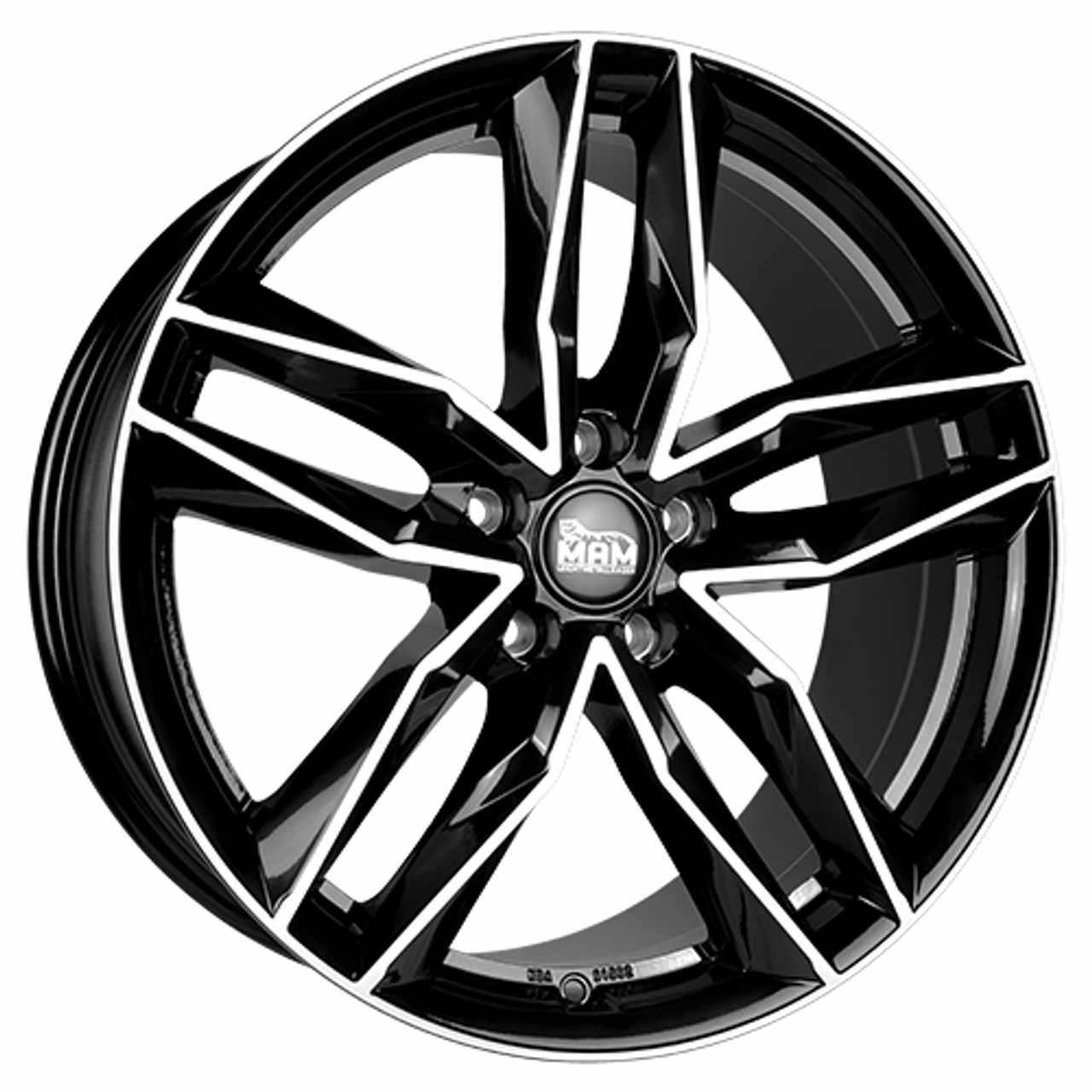 MAM MAM RS3 black front polished 8.5Jx20 5x112 ET30