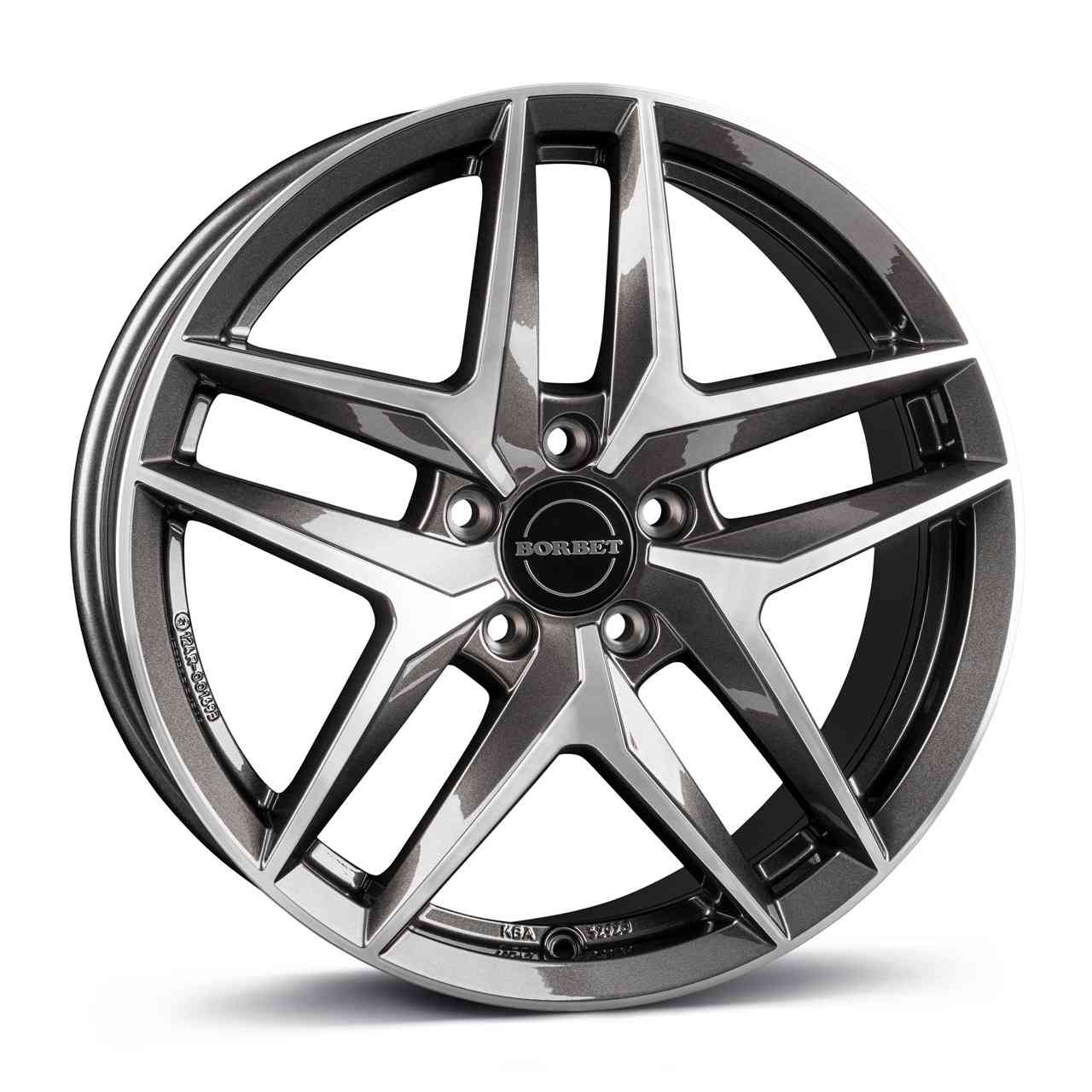 BORBET DESIGN Z mistral anthrazit glänzend poliert 8.0Jx18 5x112 ET39