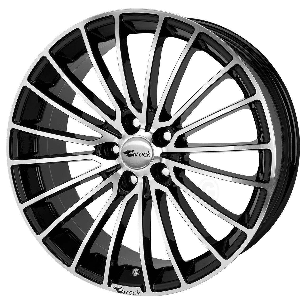 Brock B24 Schwarz glanz voll poliert sgvp 8.5x20 5x110 ET35