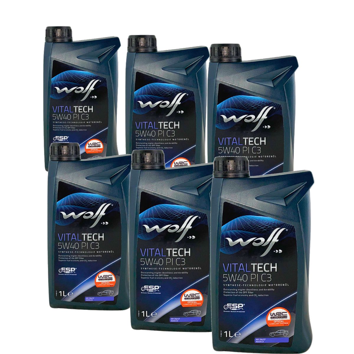 Wolf VitalTech 5W-40 PI C3 6x1 Liter