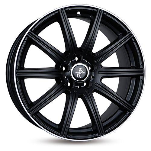 KESKIN WHEELS KT16 DYNAMIC matt black lip polish 8.0Jx18 5x112 ET45