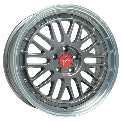 KESKIN WHEELS KT22 RETRO titan grey lip polish 8.5Jx20 5x112 ET30