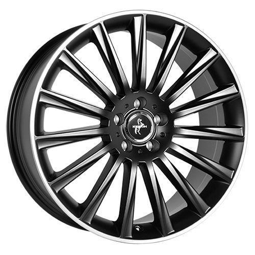 KESKIN WHEELS KT18 TURBO matt black lip polish 7.0Jx17 5x114.3 ET40