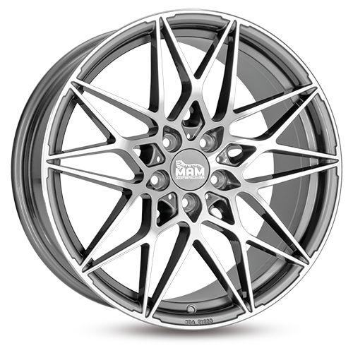 MAM WHEELS MAM B2 palladium front polished 8.0Jx18 5x112 ET30