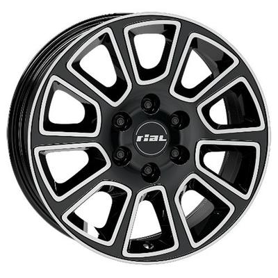 RIAL TRANSPORTER 2 diamantschwarz frontpoliert 6.5Jx16 5x112 ET52