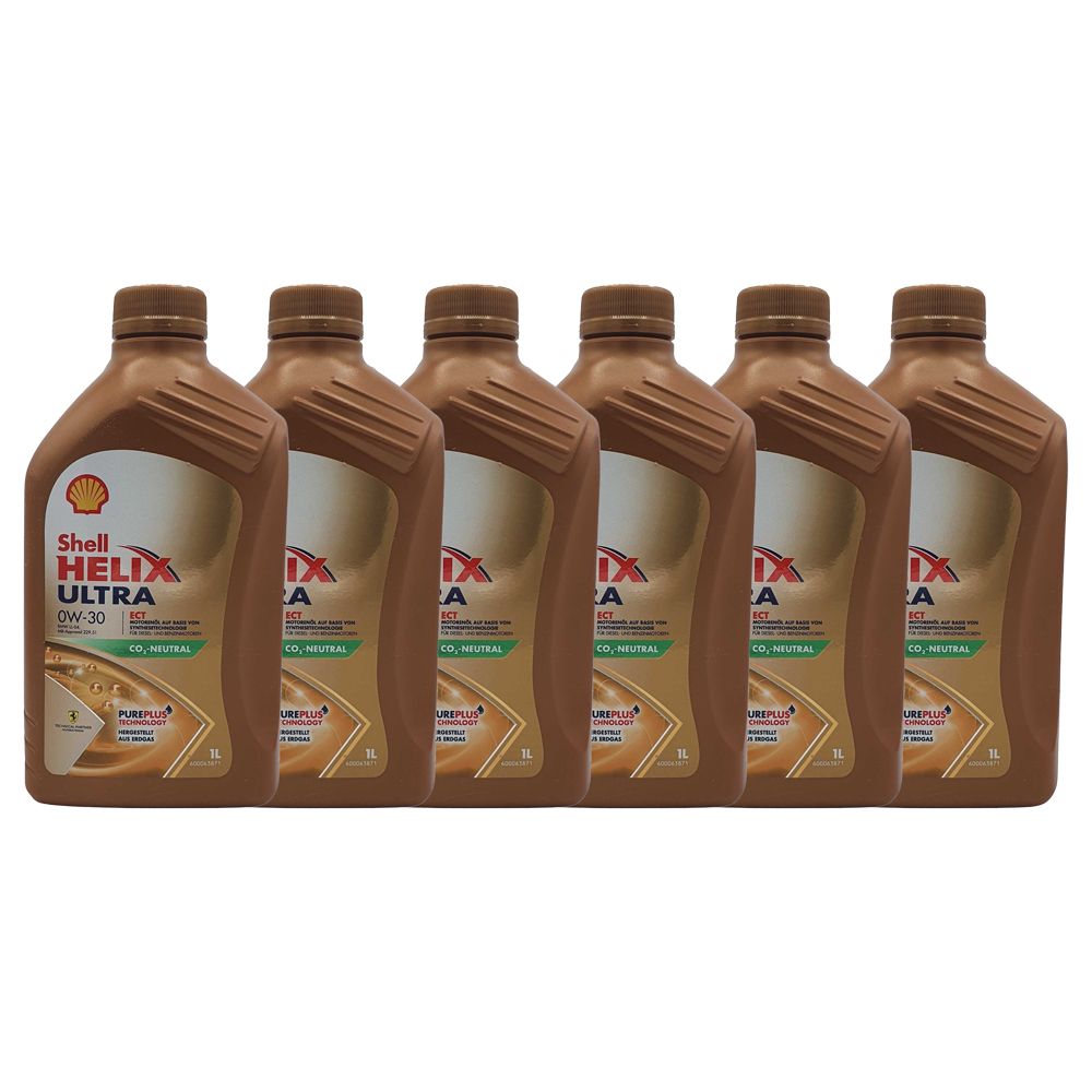Shell Helix Ultra ECT 0W-30 6x1 Liter