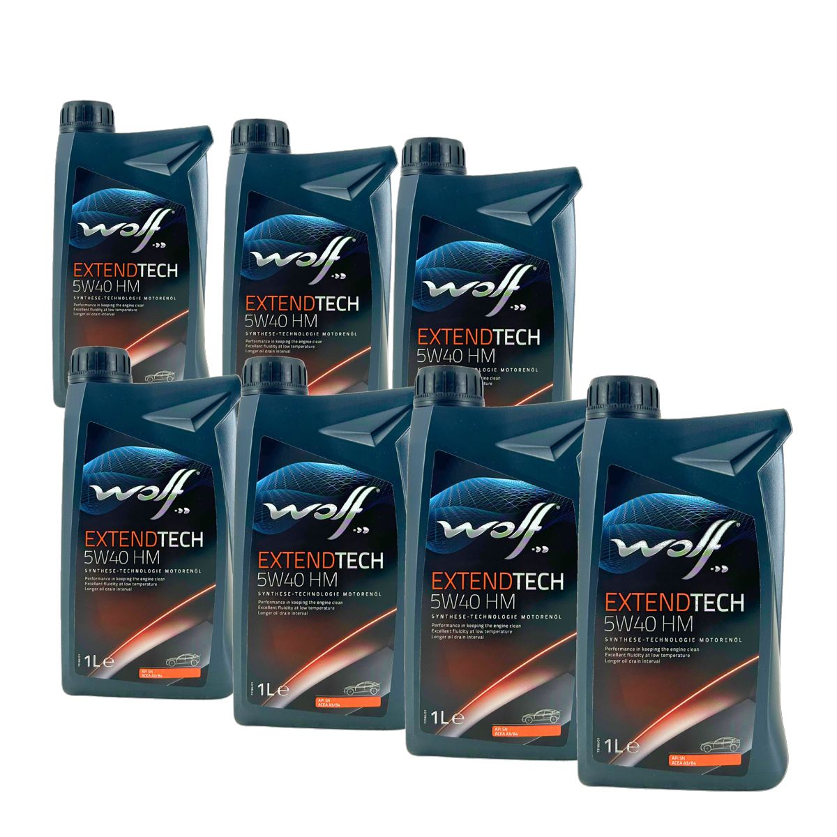 Wolf ExtendTech 5W-40 HM 7x1 Liter