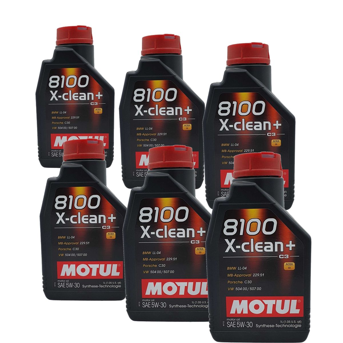Motul 8100 X-clean+ 5W-30 6x1 Liter
