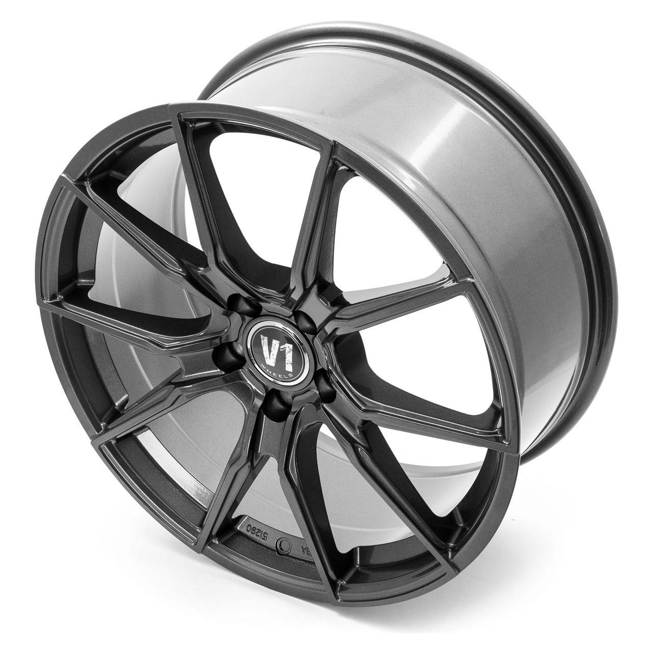 V1 WHEELS V1 Daytona Grau lackiert 8.0Jx18 5x112 ET45