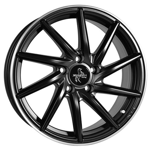 KESKIN WHEELS KT17 HURRICANE matt black lip polish 8.0Jx18 5x112 ET45