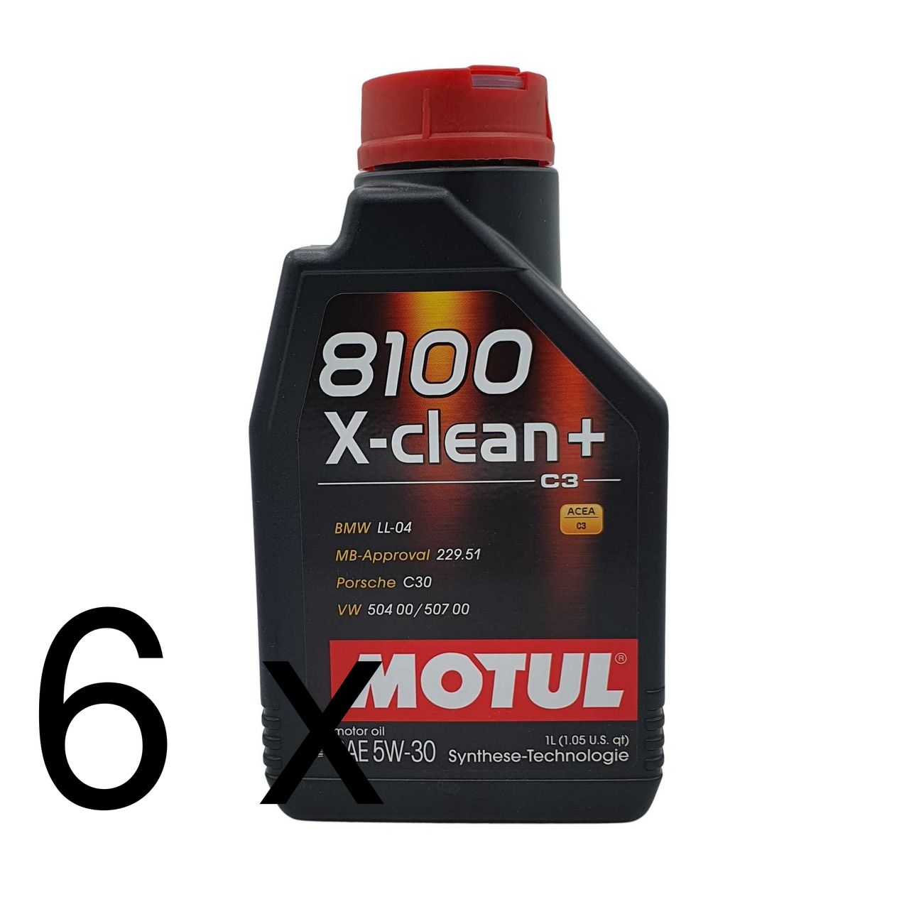 Motul 8100 X-clean+ 5W-30 6x1 Liter
