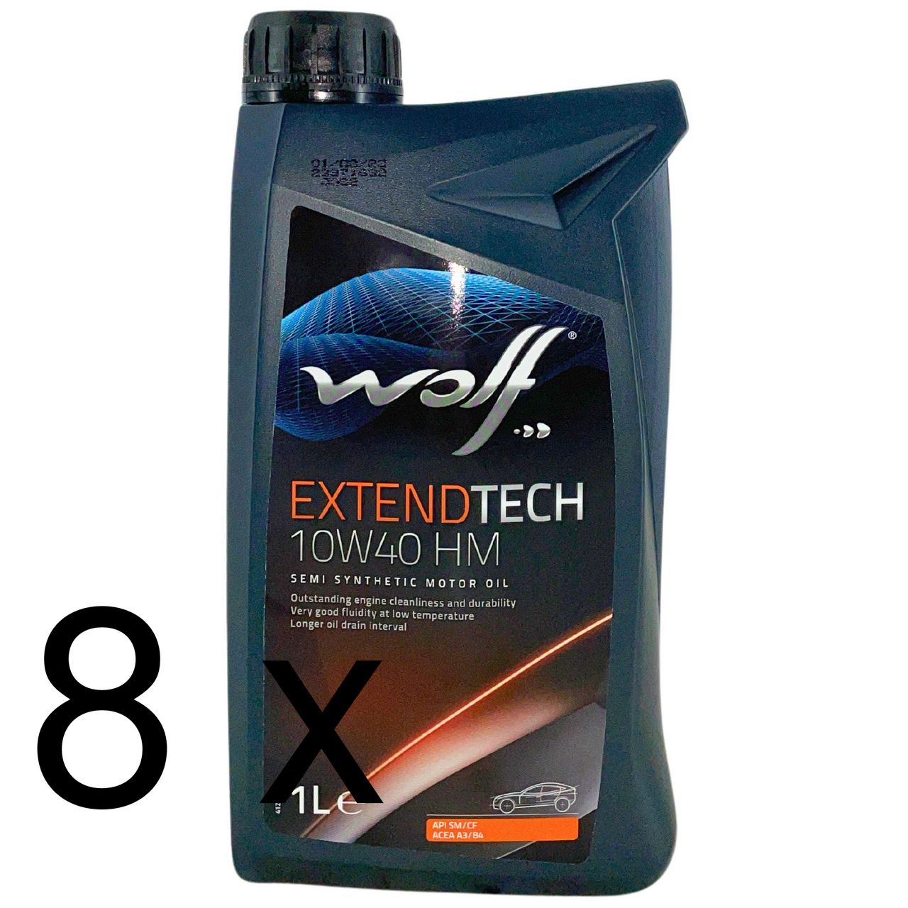 Wolf ExtendTech 10W-40 HM 8x1 Liter
