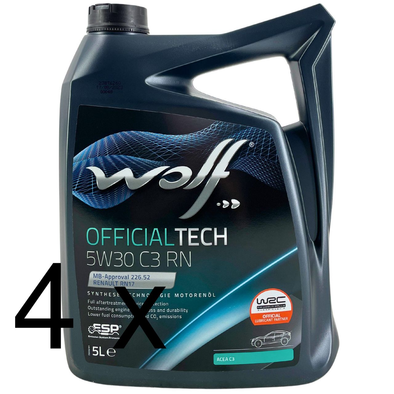Wolf OfficialTech 5W-30 C3 RN 4x5 Liter