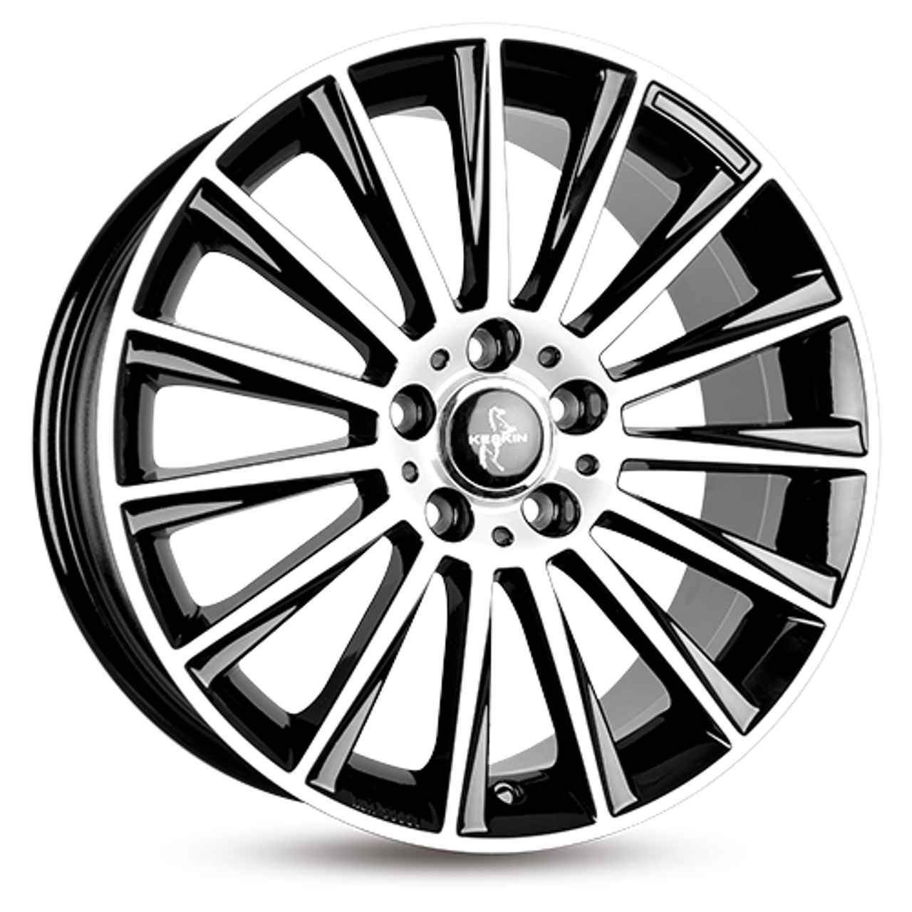 KESKIN KT18 TURBO black front polished 10.0Jx22 5x120 ET40