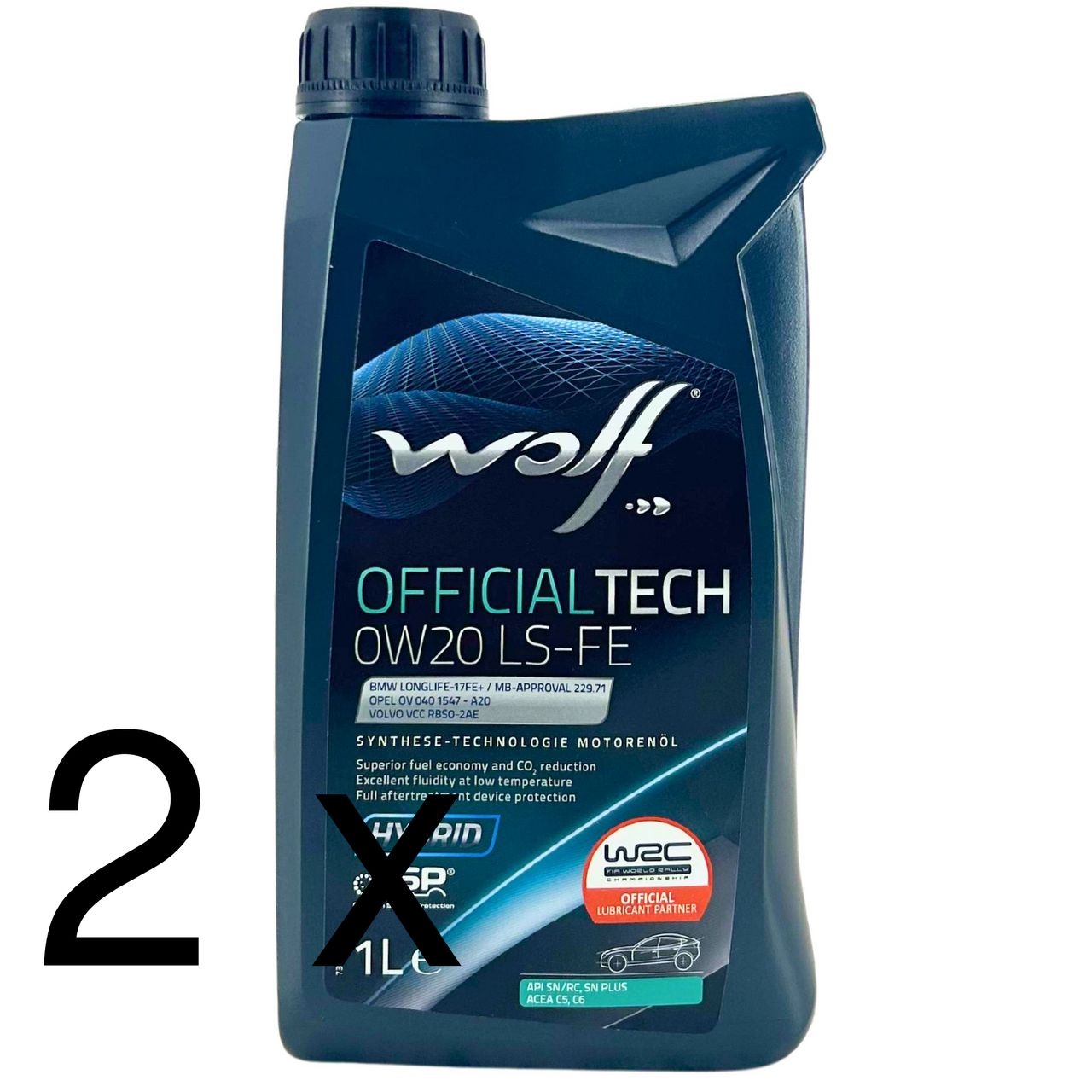 Wolf OfficialTech 0W-20 LS-FE 2x1 Liter
