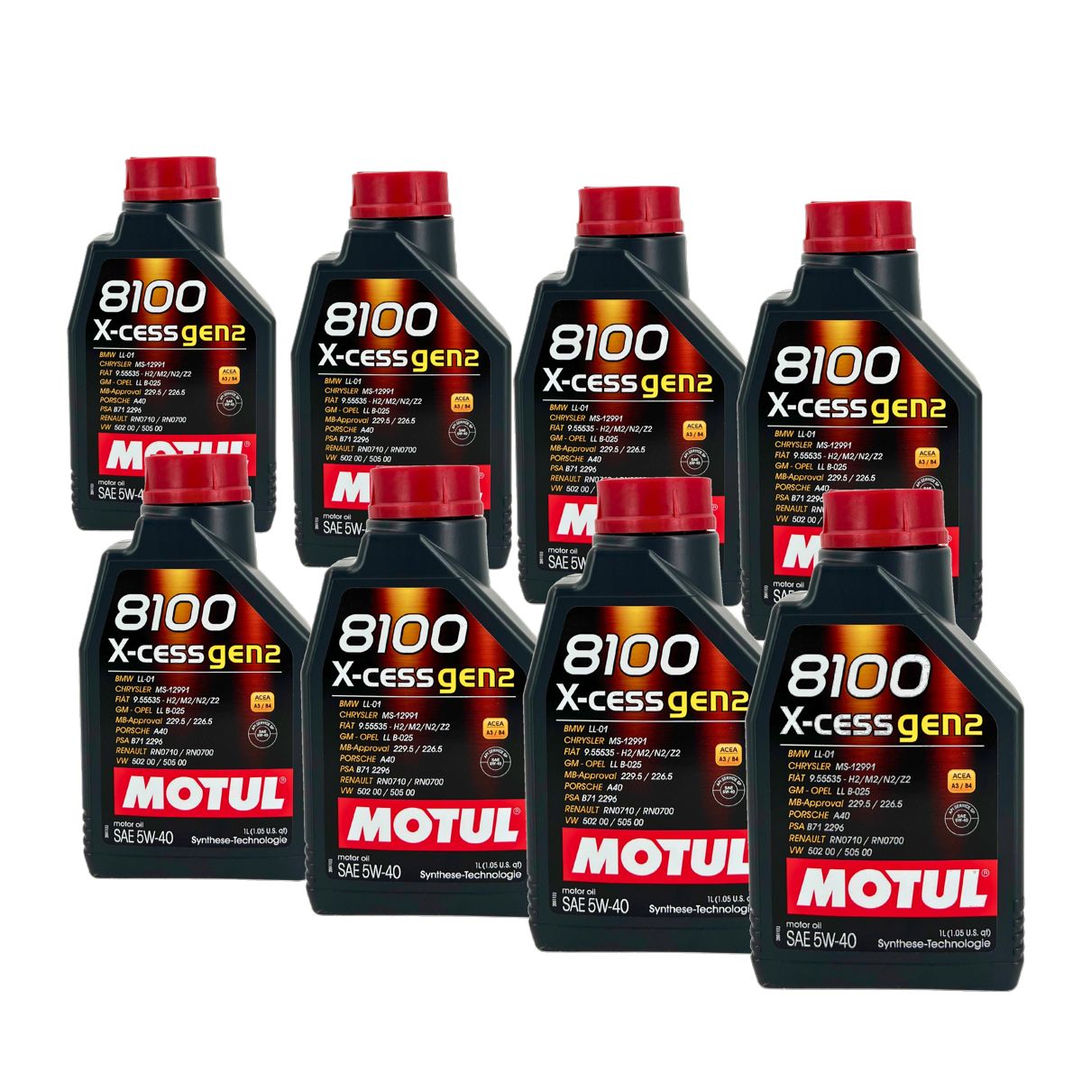 Motul 8100 X-cess GEN2 5W-40 8x1 Liter