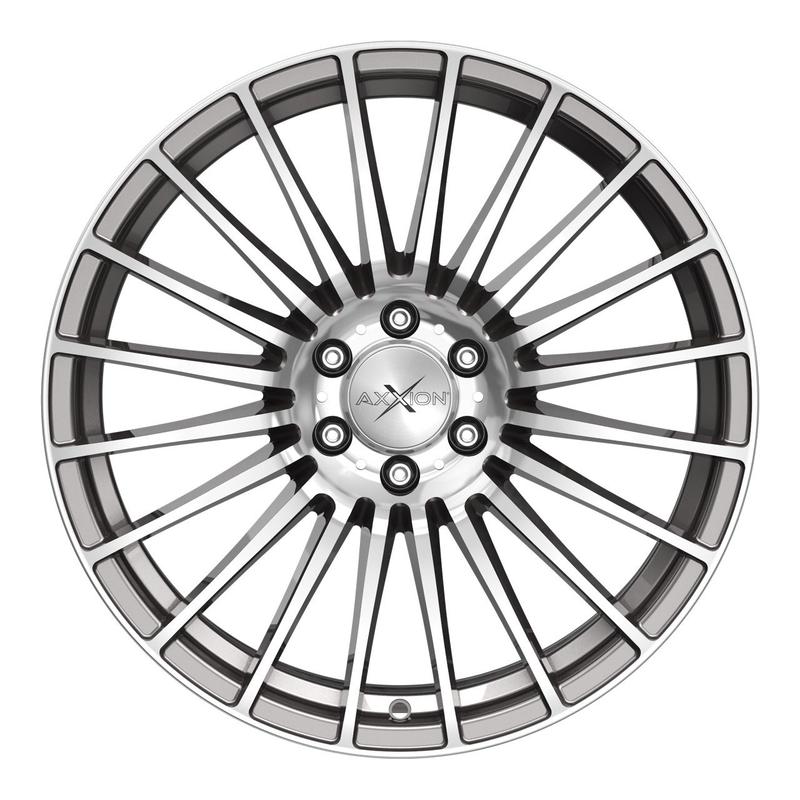 AXXION AX5 EXCESS Daytona Grau Hochglanzpoliert 8.0Jx18 5x112 ET45