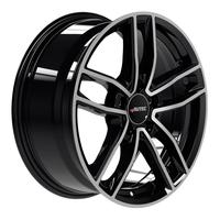 AUTEC TYP MC - MERCADOR schwarz poliert 6.5Jx16 5x112 ET38