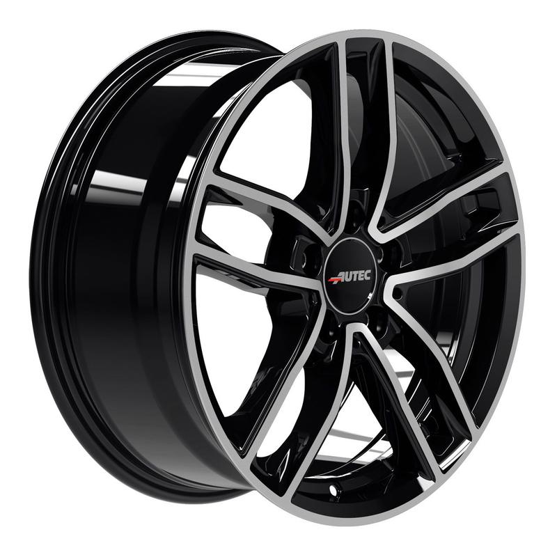 AUTEC TYP MC - MERCADOR schwarz poliert 6.5Jx16 5x112 ET38
