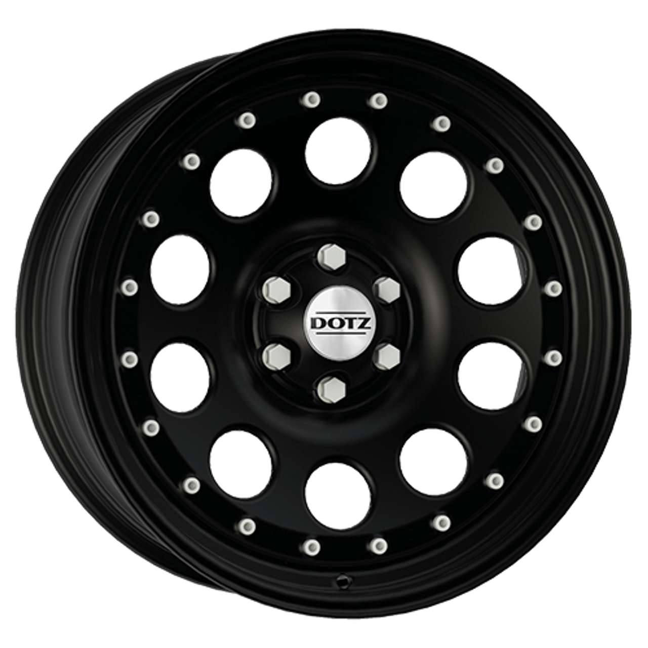 DOTZ MODULAR BLACK 4X4 schwarz/silber 8.0Jx16 6x130 ET37