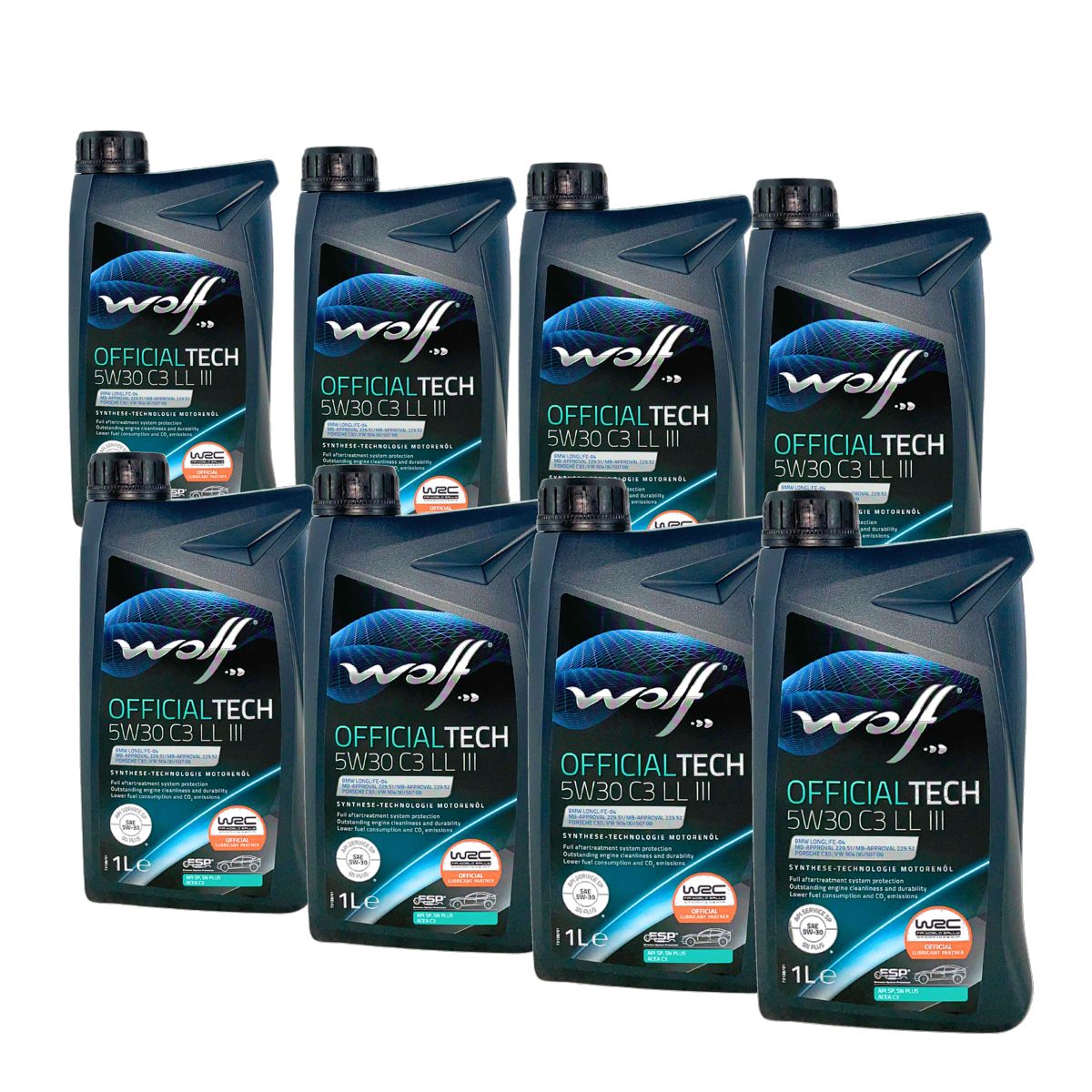 Wolf OfficialTech 5W-30 C3 LL III 8x1 Liter