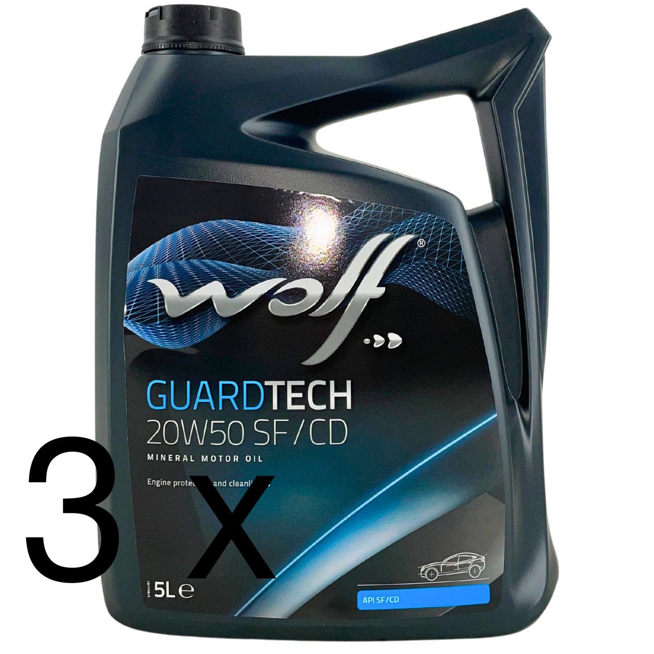 Wolf GuardTech 20W-50 SF/CD 3x5 Liter