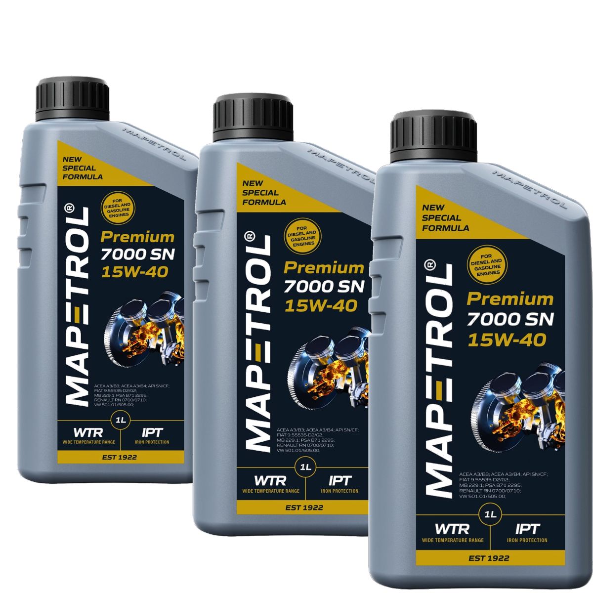 Mapetrol Premium 7000 SN 15W-40 3x1 Liter