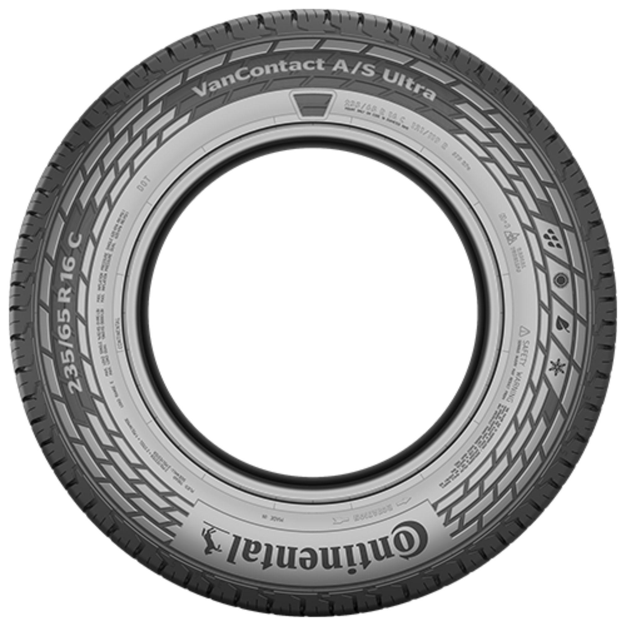 CONTINENTAL VANCONTACT A/S ULTRA (EVc) 235/65R16C 121/119R (EVc) BSW