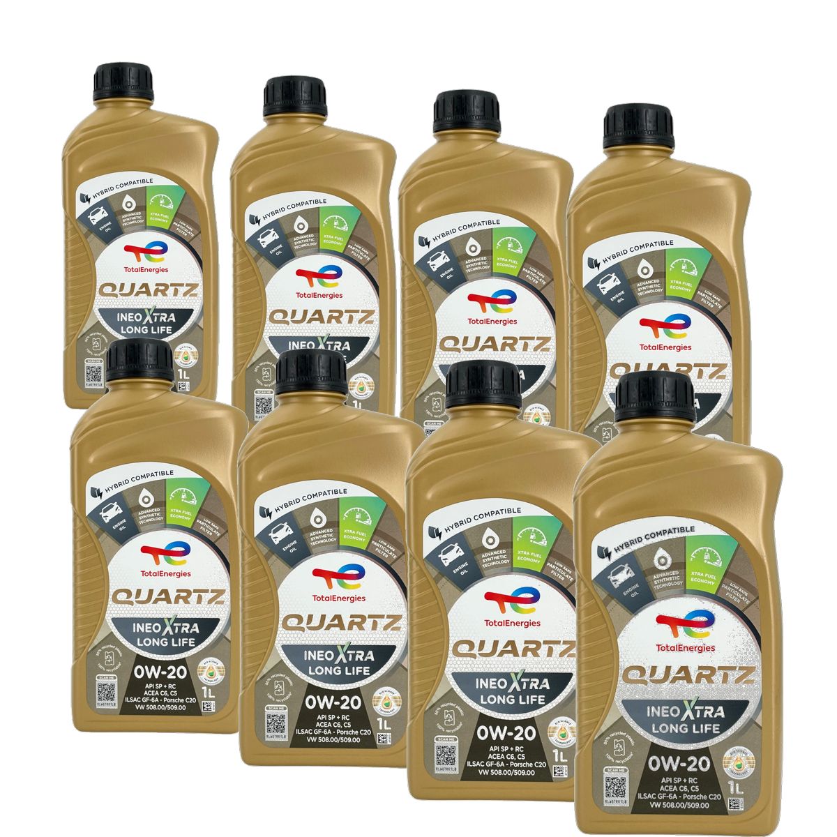 Total Quartz Ineo Xtra Longlife 0W-20 8x1 Liter