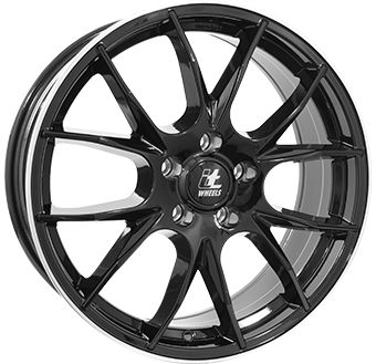 ITWHEELS KIRA shiny black polished lip 7.0Jx17 5x114.3 ET45