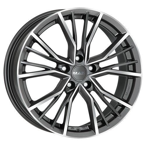 MAK UNION gun metal mirror face 9.0Jx20 5x112 ET38